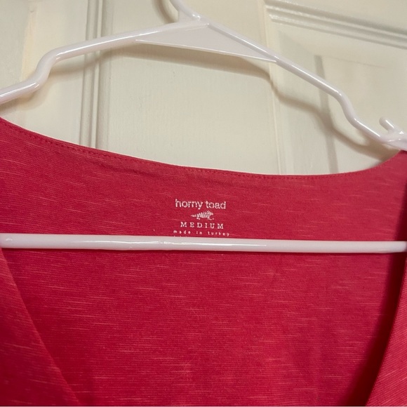 Horny Toad Rosemarie Dress Coral Pink Size Medium - Picture 4 of 7